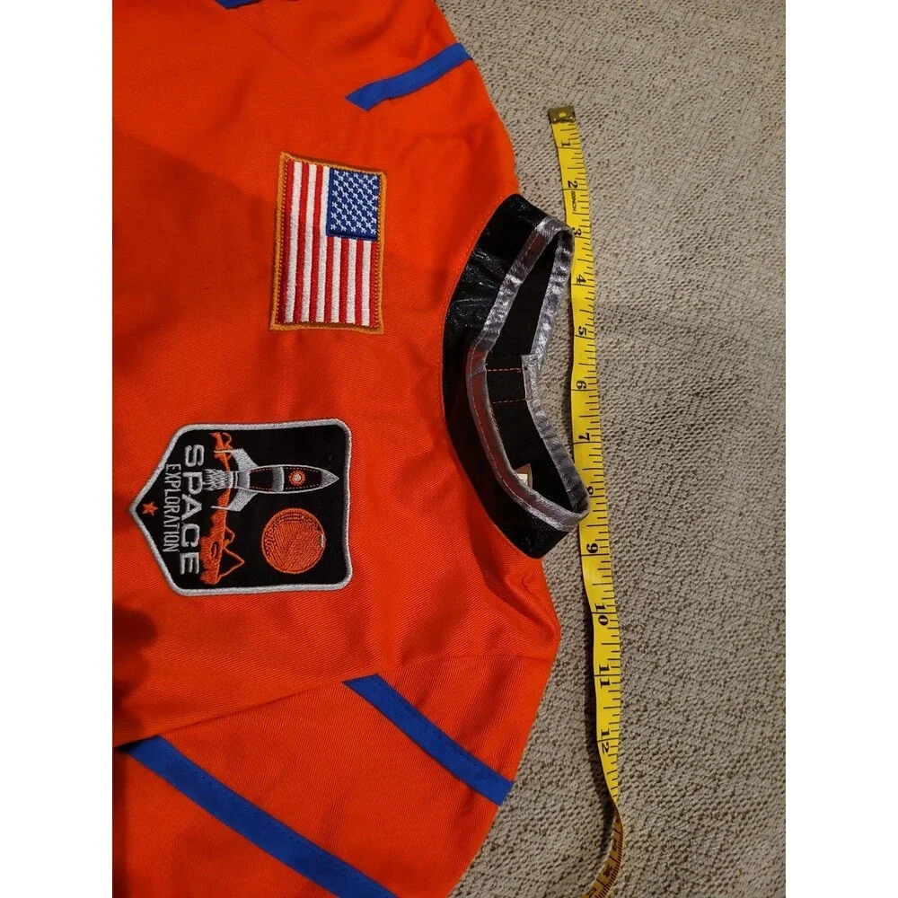 Child’s Astronaut Space Halloween Dressup Costume Size 7-8 Helmet Teetot Outfit